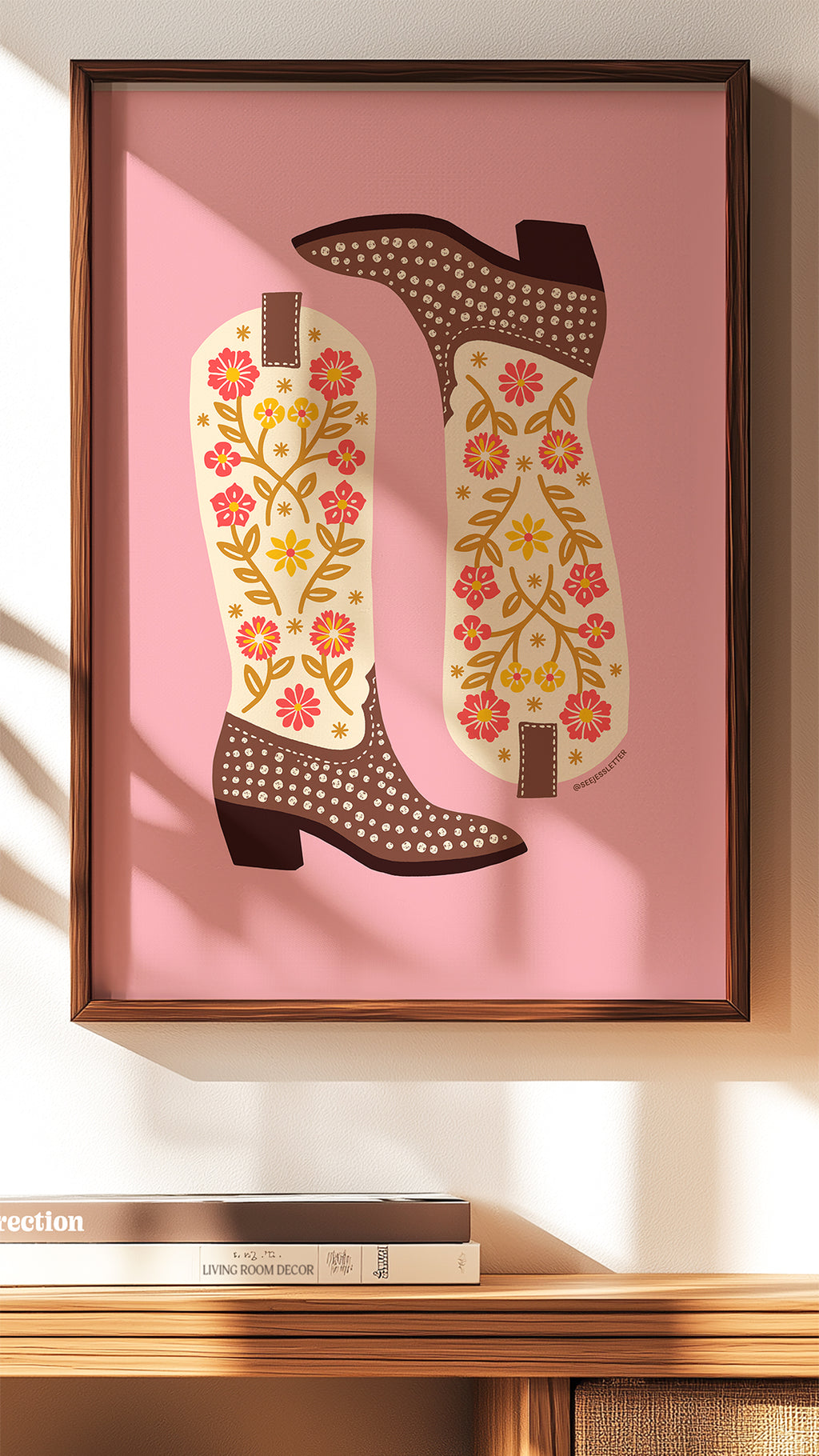 Cowgirl Boots Print