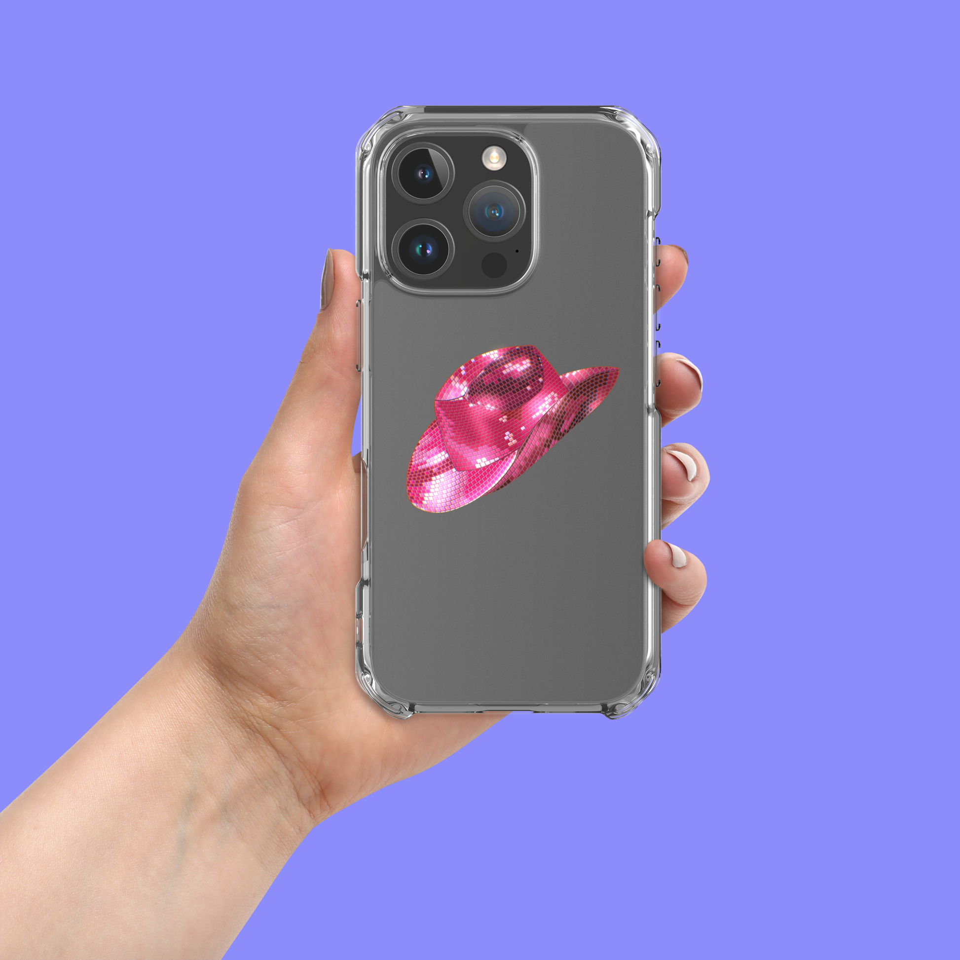 Hats Off Clear iPhone Case