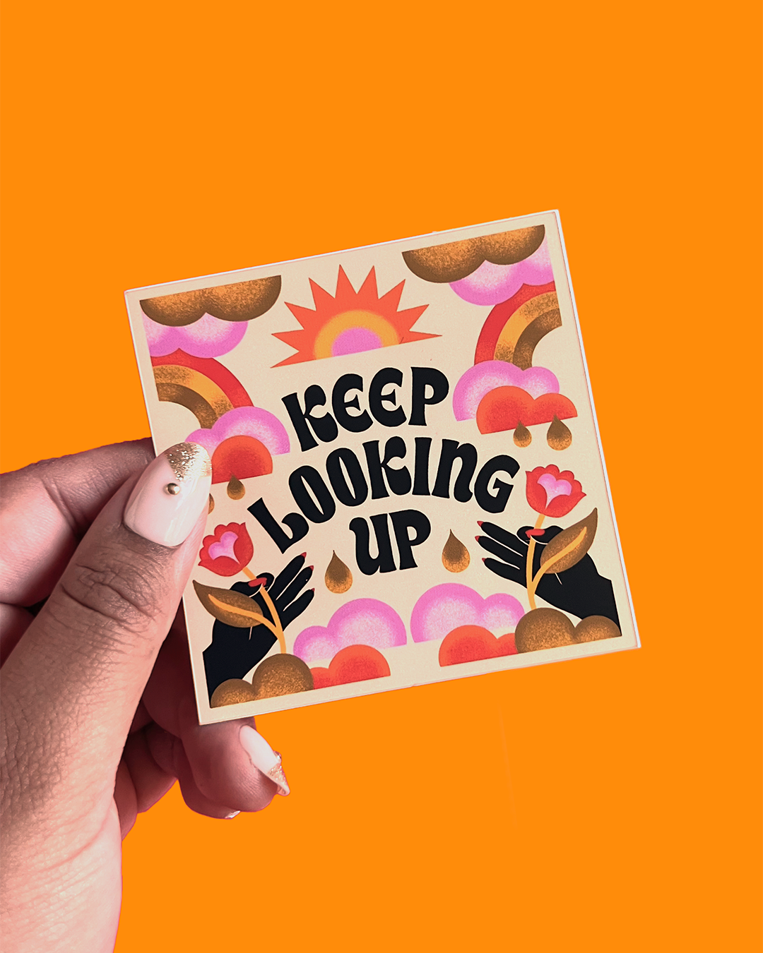 Keep Looking Up Sticker