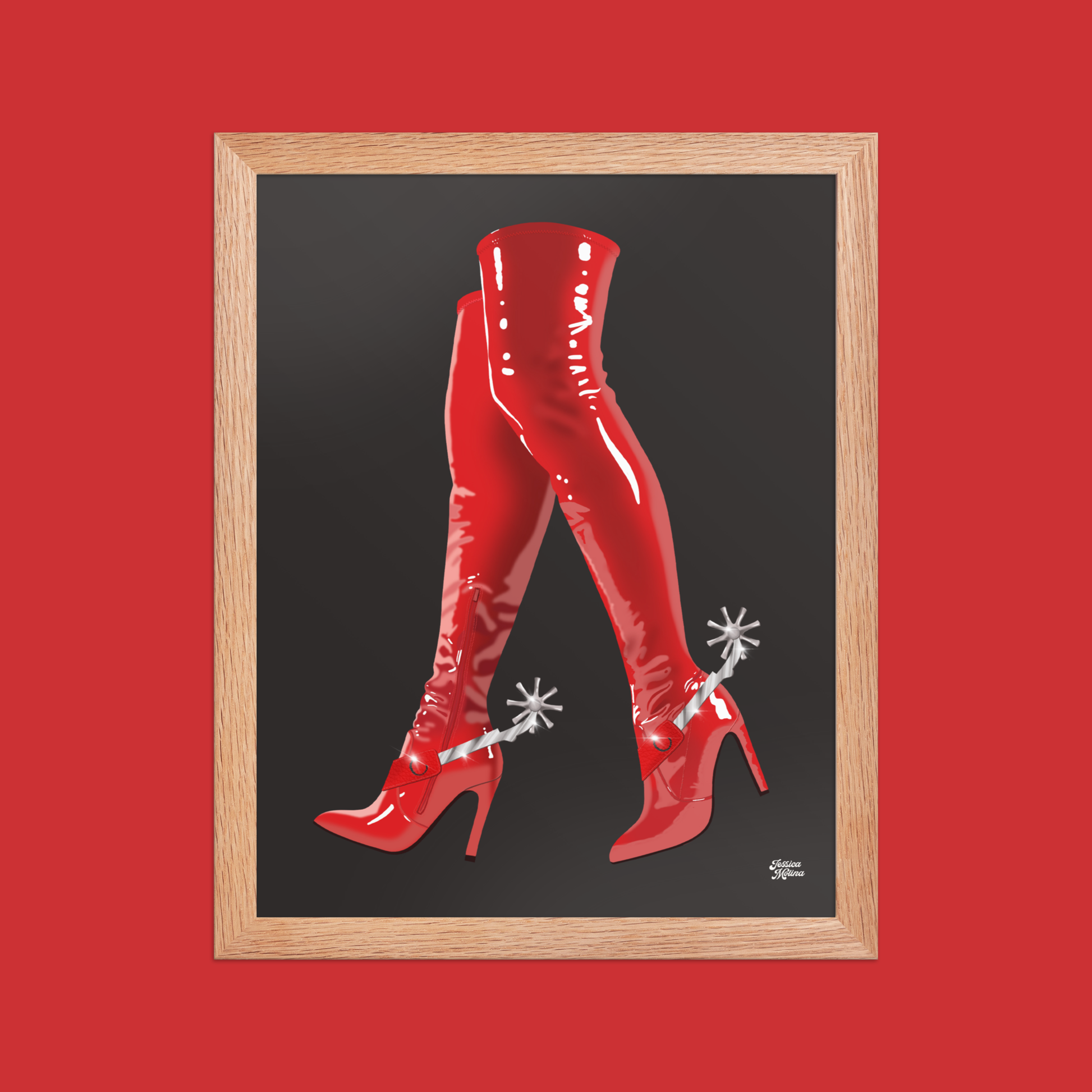 These Boots Framed Art Print