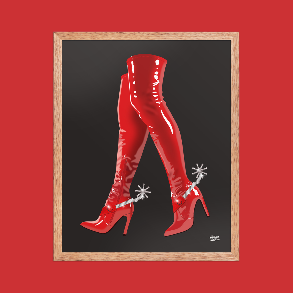 These Boots Framed Art Print