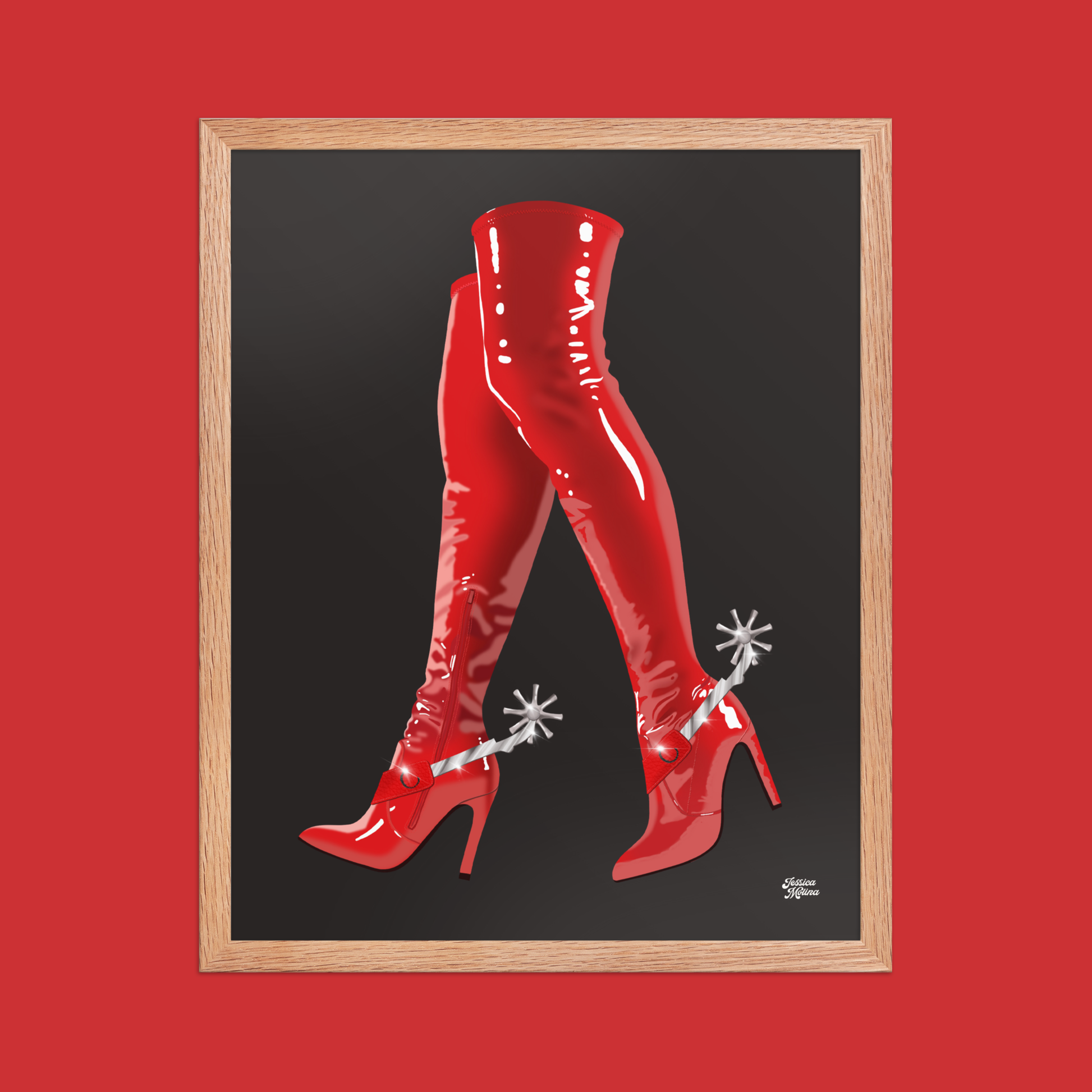 These Boots Framed Art Print