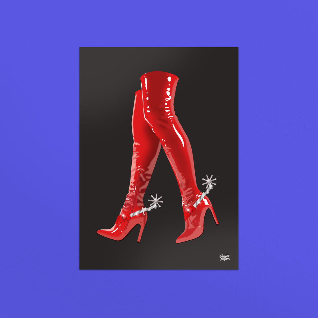 These Boots Art Print