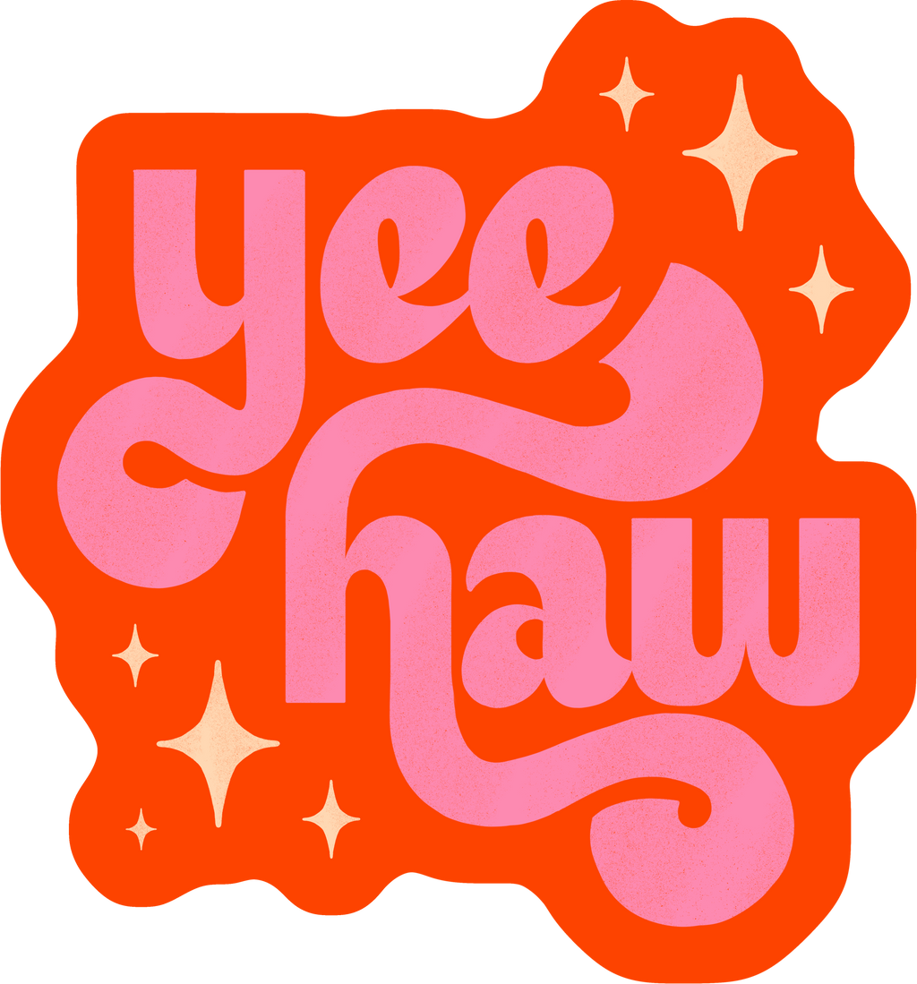 Yee Haw Pegatina