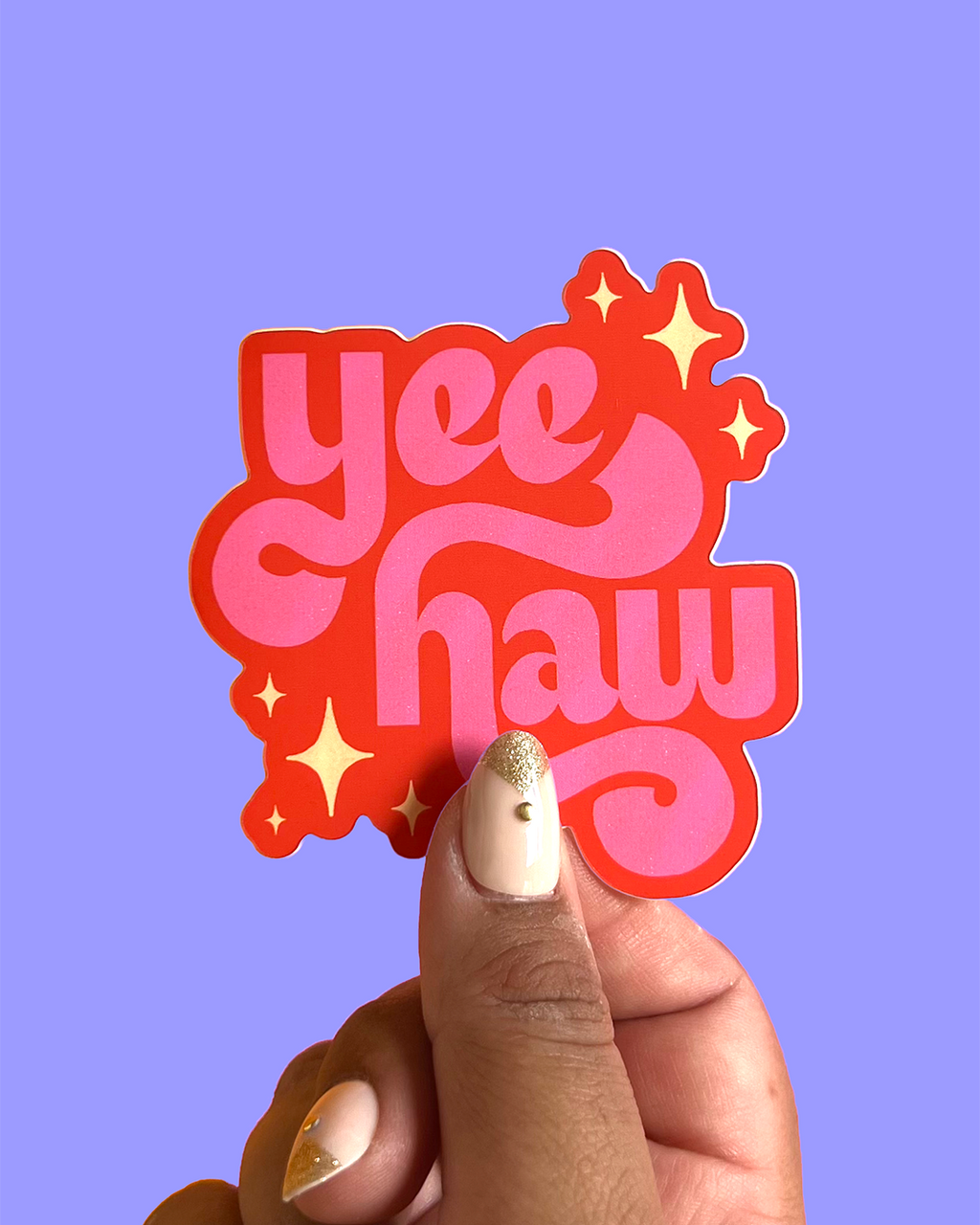 Yee Haw Pegatina
