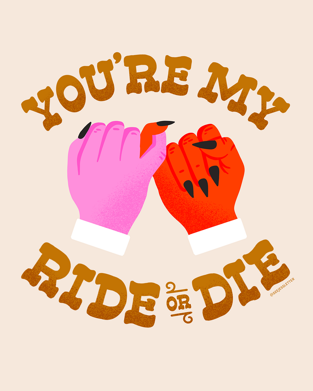 Ride or Die Greeting Card Duo