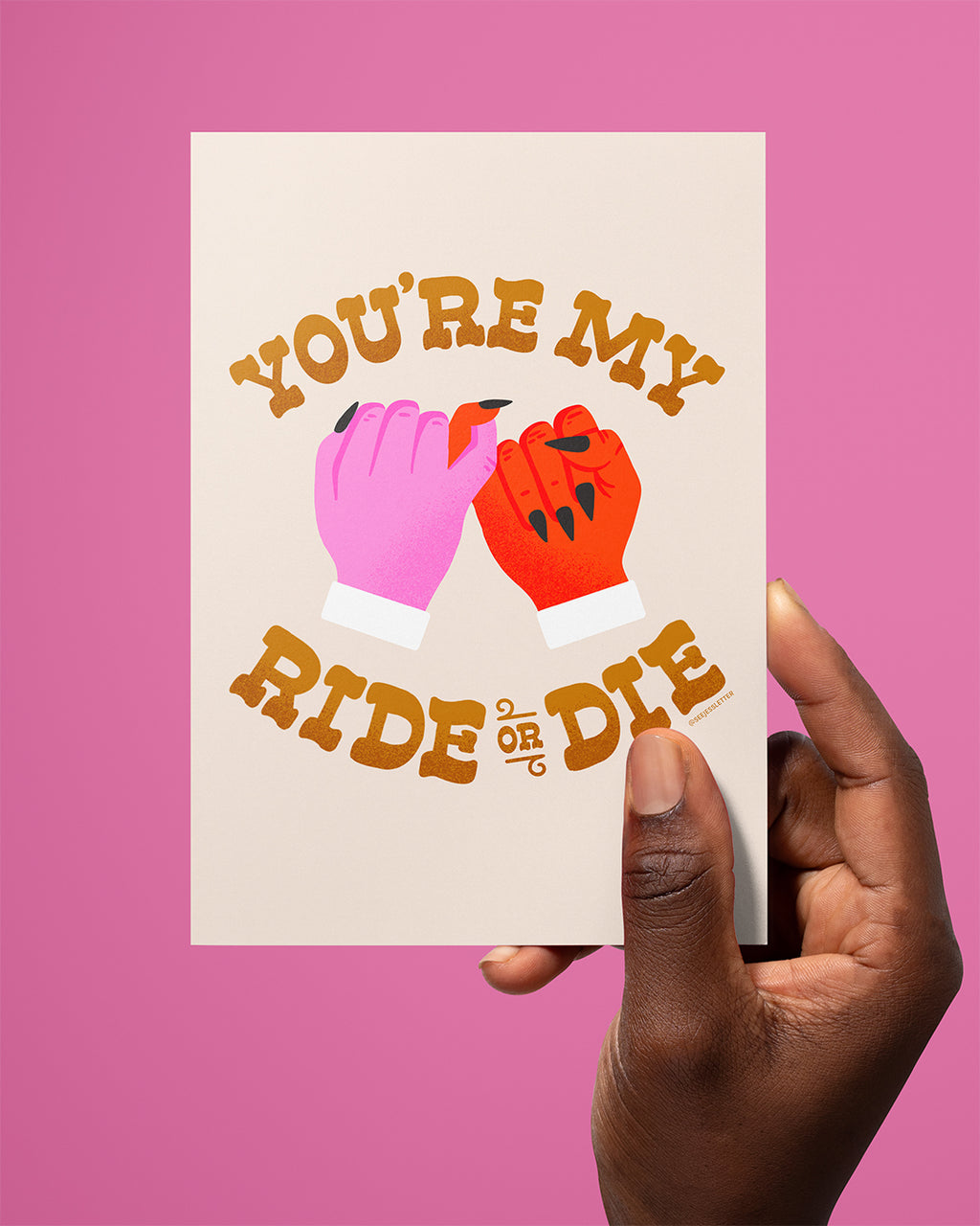 Ride or Die Greeting Card Duo