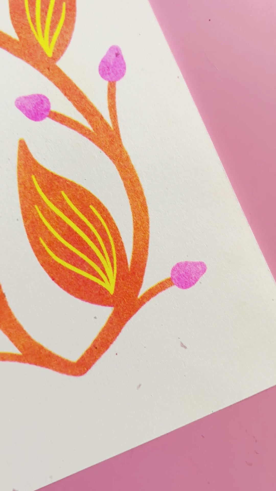 Symmetrical Flowers Limited Edition Riso Print