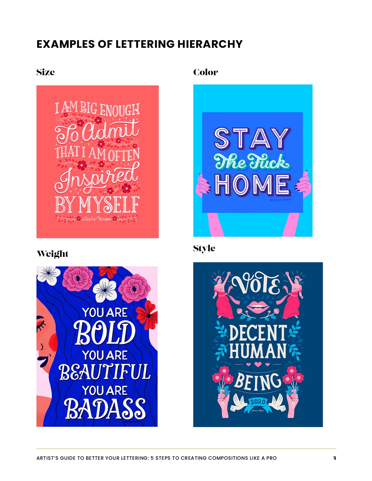 Artist's Guide to Better Your Lettering: 5 Steps to Creating Compositions Like A Pro